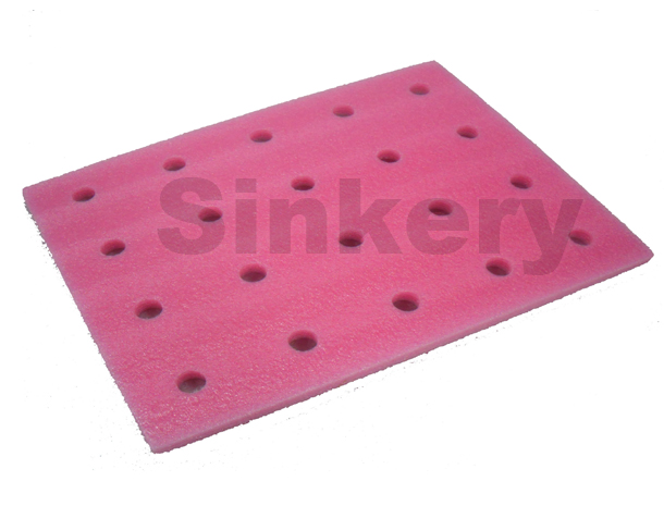 Pink Mold Cutting PE Foam Sheet