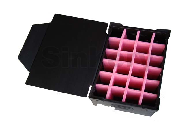 Corrugated Sheet with Pink Foam Inserts